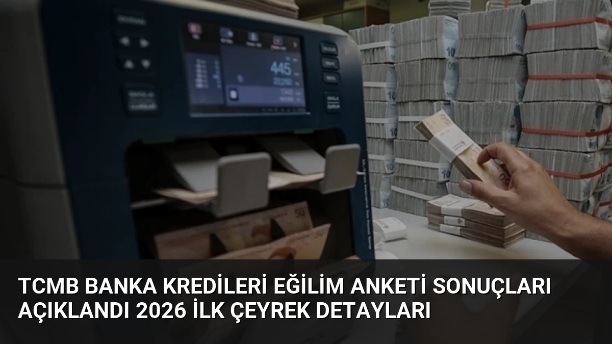 TCMB Banka Kredileri Eğilim Anketi Sonuçları Açıklandı 2026 İlk Çeyrek Detayları