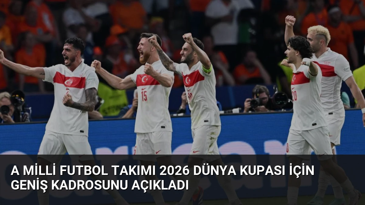 A Milli Futbol Takımı 2026 Dünya Kupası İçin Geniş Kadrosunu Açıkladı