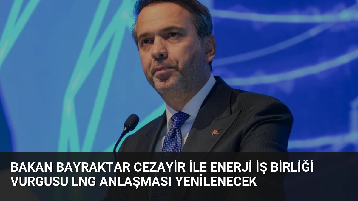 Bakan Bayraktar Cezayir ile Enerji İş Birliği Vurgusu LNG Anlaşması Yenilenecek