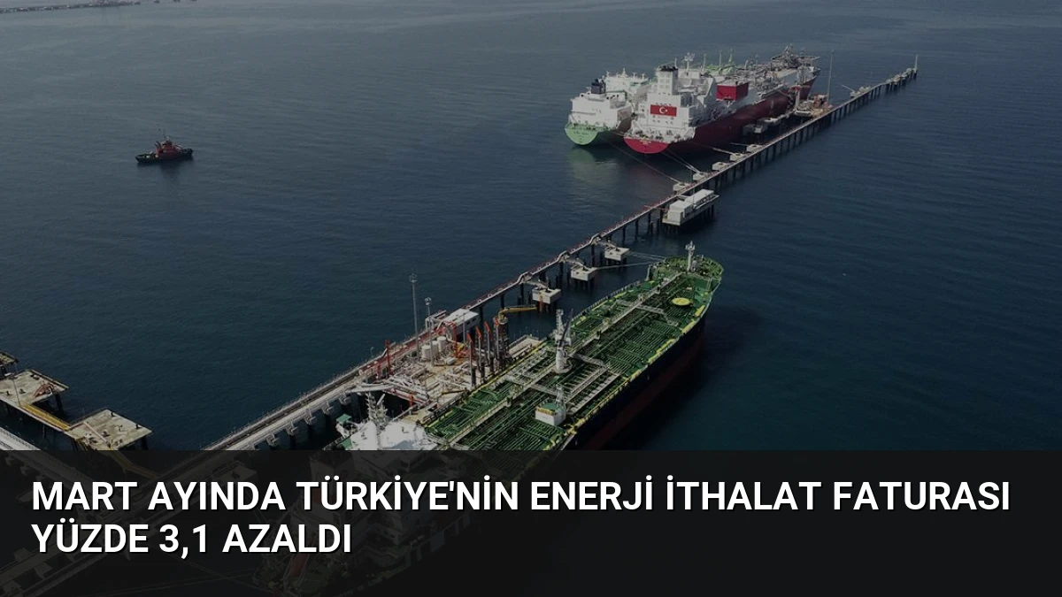 Mart Ayında Türkiye’nin Enerji İthalat Faturası Yüzde 3,1 Azaldı