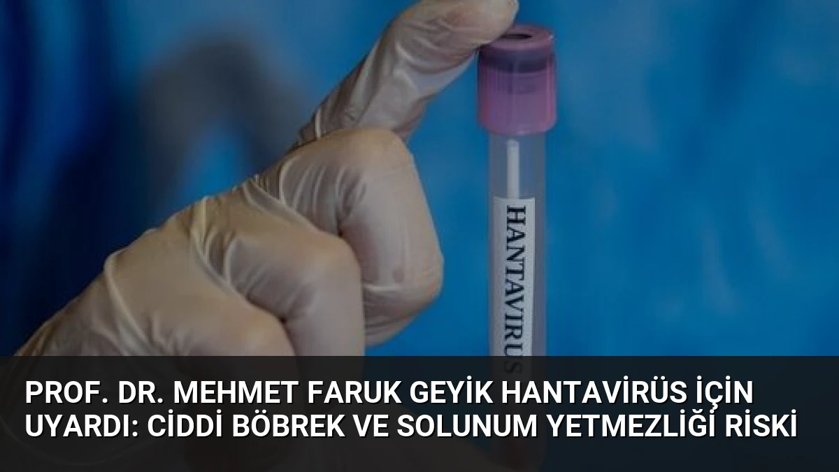 Prof. Dr. Mehmet Faruk Geyik Hantavirüs İçin Uyardı: Ciddi Böbrek ve Solunum Yetmezliği Riski