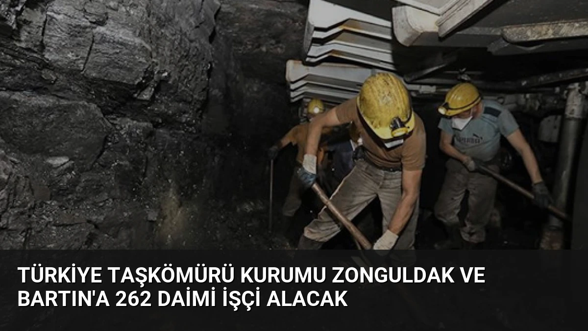 Türkiye Taşkömürü Kurumu Zonguldak ve Bartın’a 262 Daimi İşçi Alacak