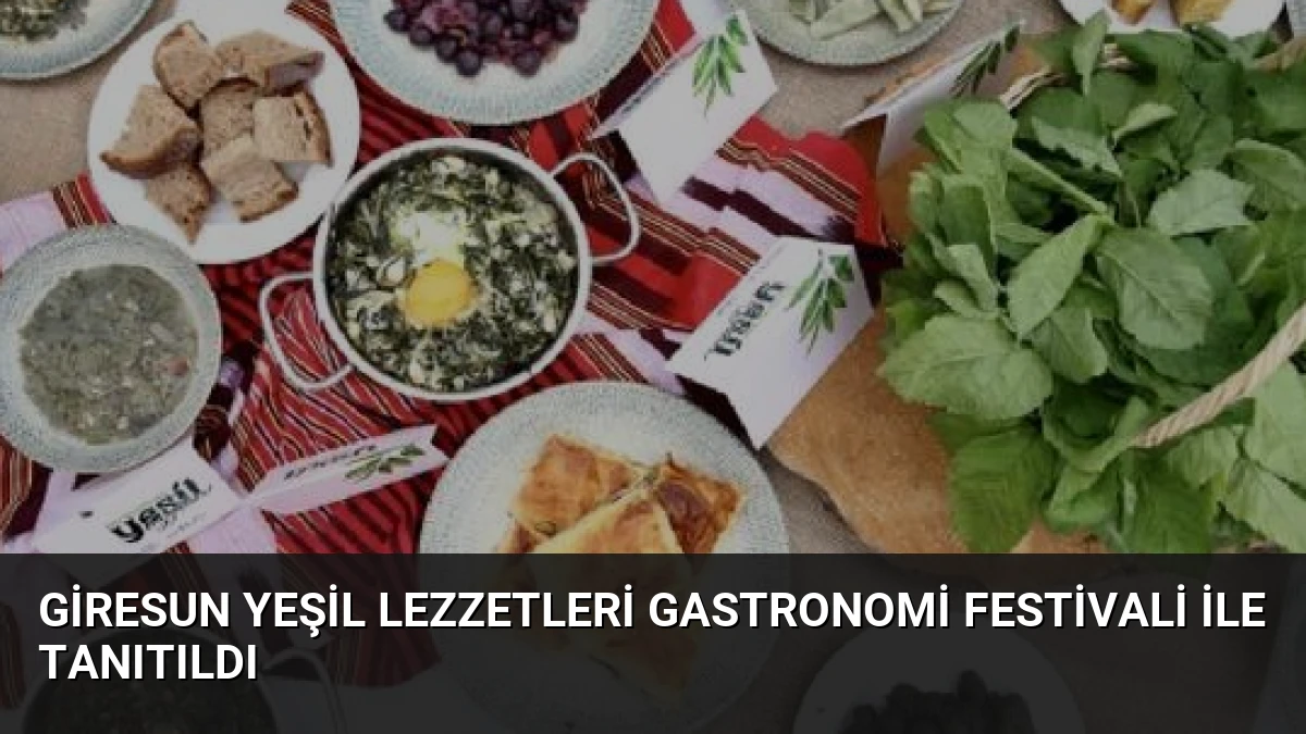Giresun Yeşil Lezzetleri Gastronomi Festivali ile Tanıtıldı