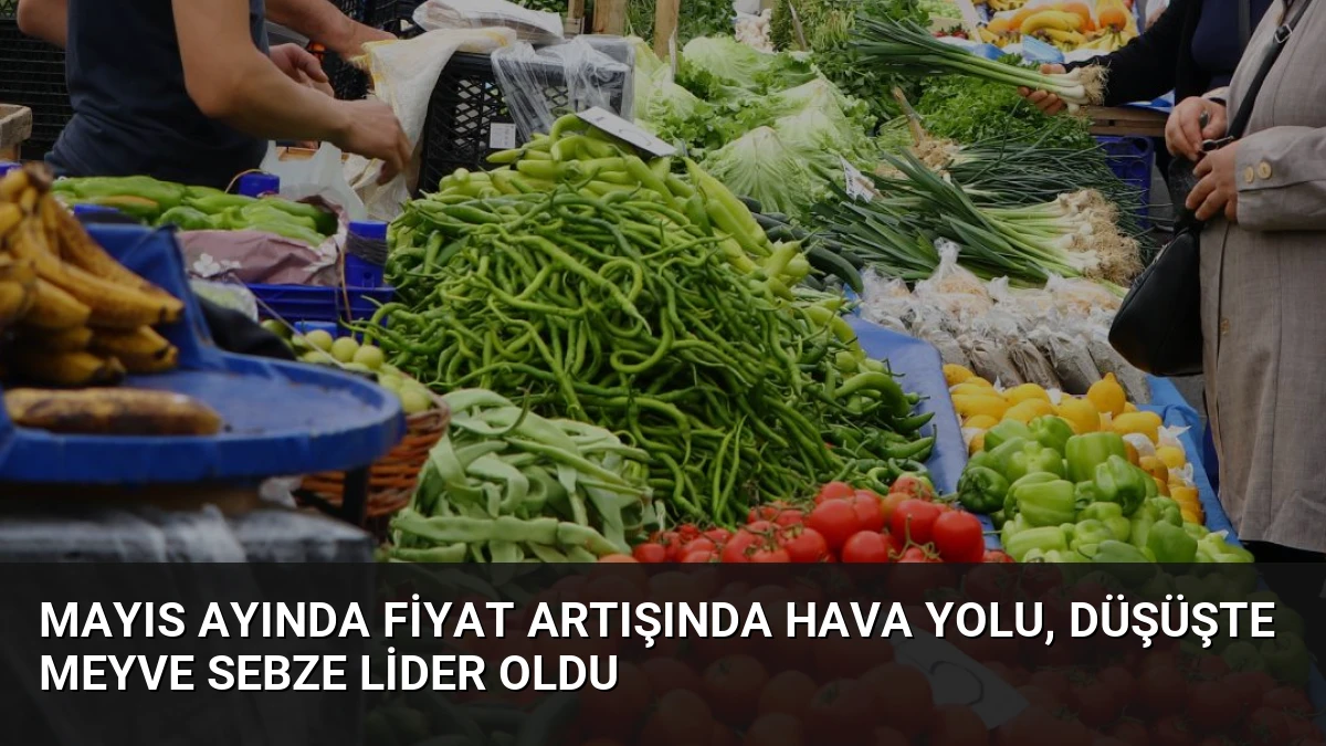 Mayıs Ayında Fiyat Artışında Hava Yolu, Düşüşte Meyve Sebze Lider Oldu