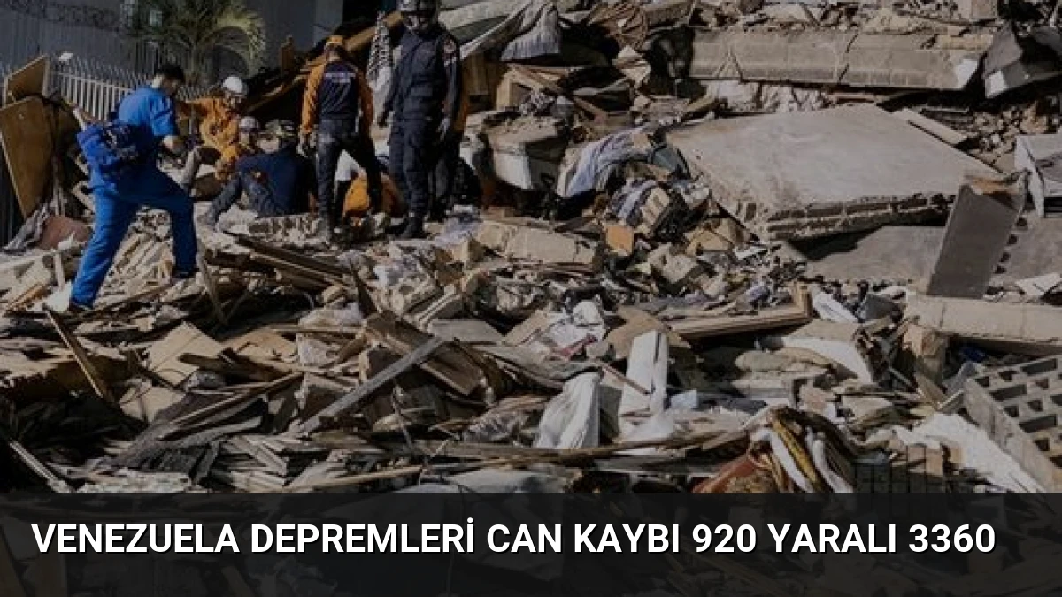 Venezuela Depremleri Can Kaybı 920 Yaralı 3360