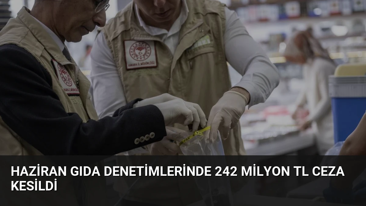 Haziran Gıda Denetimlerinde 242 Milyon TL Ceza Kesildi