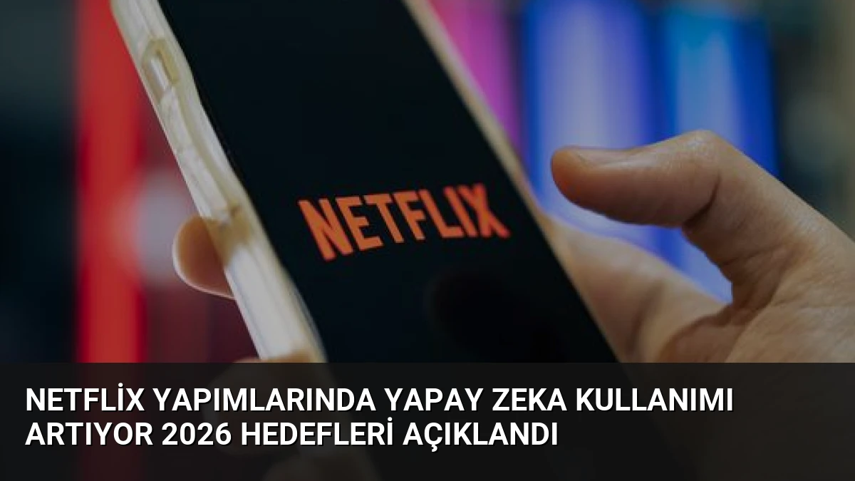 Netflix Yapımlarında Yapay Zeka Kullanımı Artıyor 2026 Hedefleri Açıklandı
