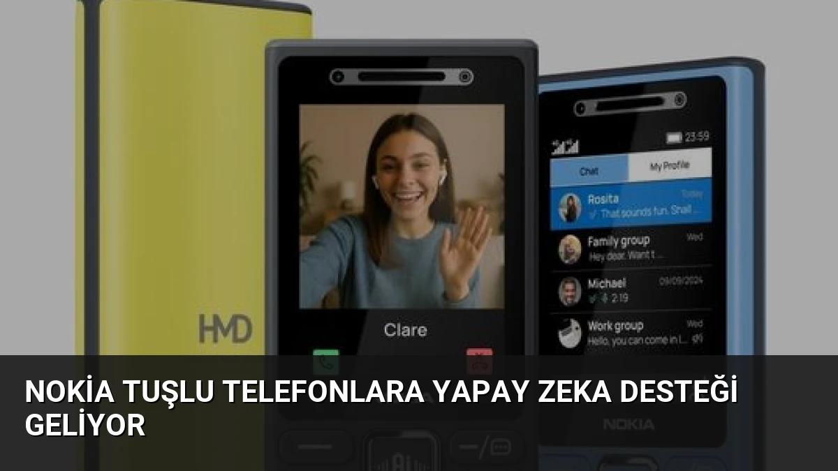 Nokia Tuşlu Telefonlara Yapay Zeka Desteği Geliyor