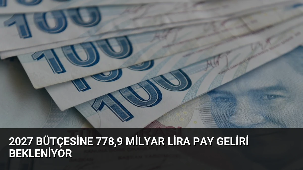 2027 Bütçesine 778,9 Milyar Lira Pay Geliri Bekleniyor