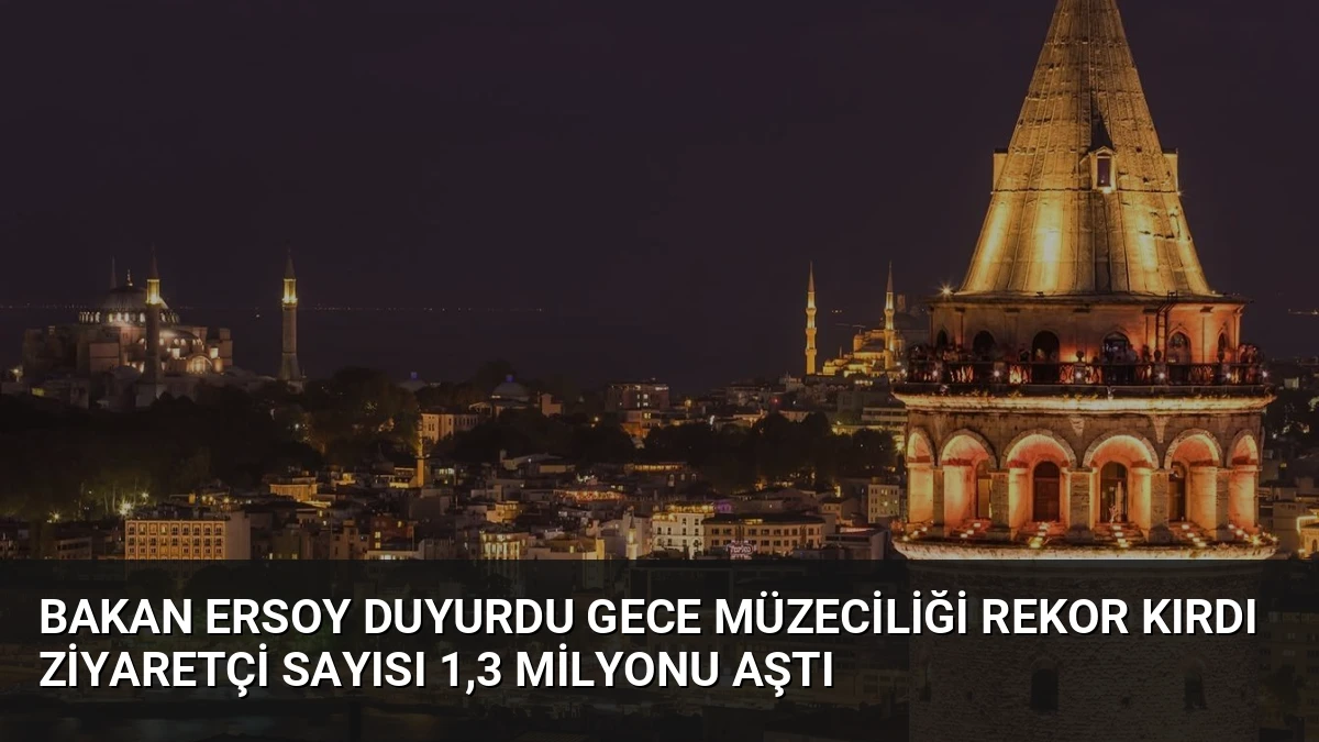 Bakan Ersoy Duyurdu Gece Müzeciliği Rekor Kırdı Ziyaretçi Sayısı 1,3 Milyonu Aştı