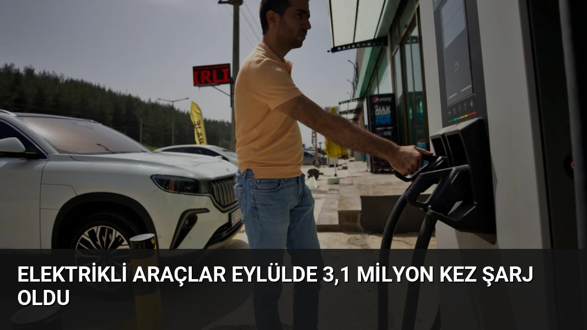 Elektrikli Araçlar Eylülde 3,1 Milyon Kez Şarj Oldu