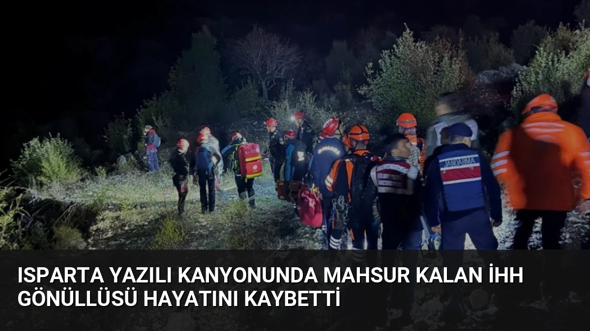 Isparta Yazılı Kanyonunda Mahsur Kalan İHH Gönüllüsü Hayatını Kaybetti