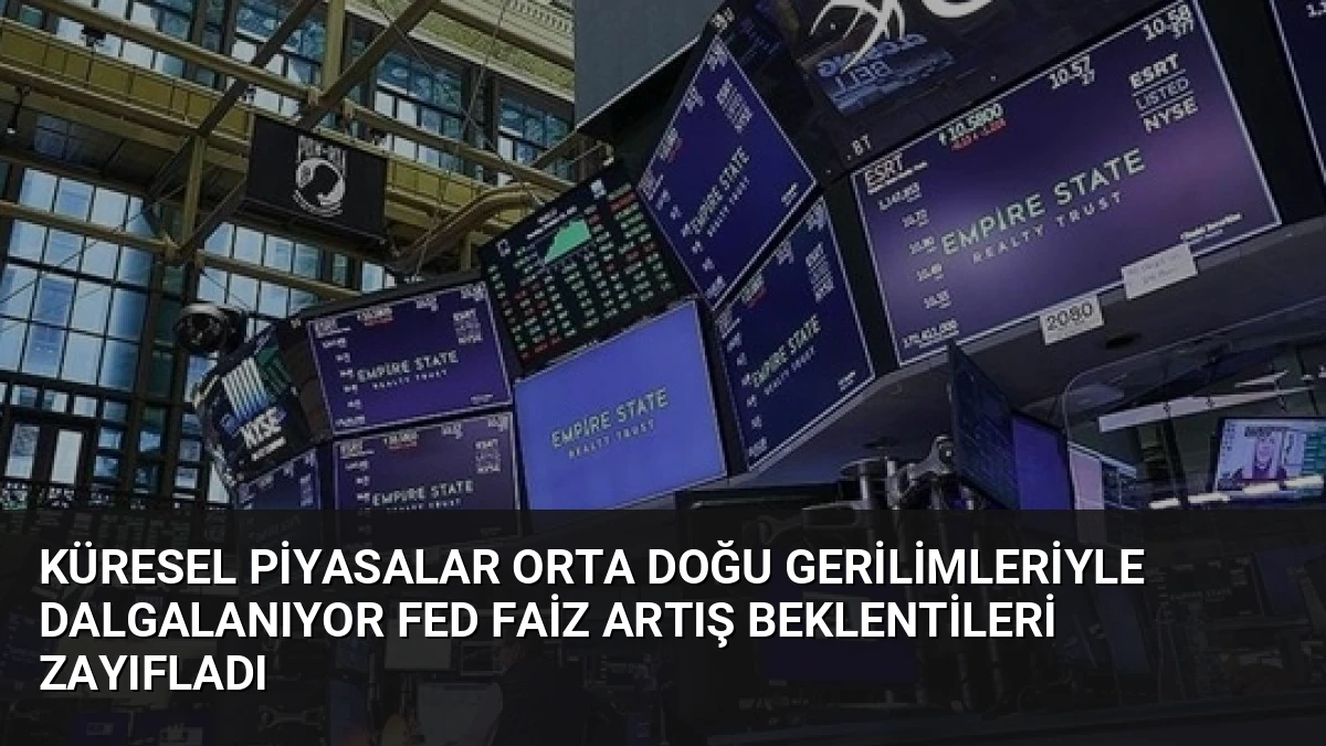 Küresel Piyasalar Orta Doğu Gerilimleriyle Dalgalanıyor Fed Faiz Artış Beklentileri Zayıfladı