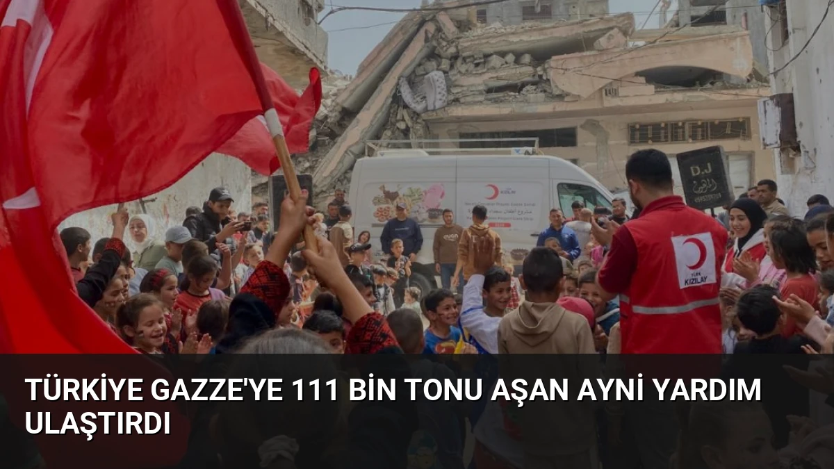 Türkiye Gazze’ye 111 Bin Tonu Aşan Ayni Yardım Ulaştırdı