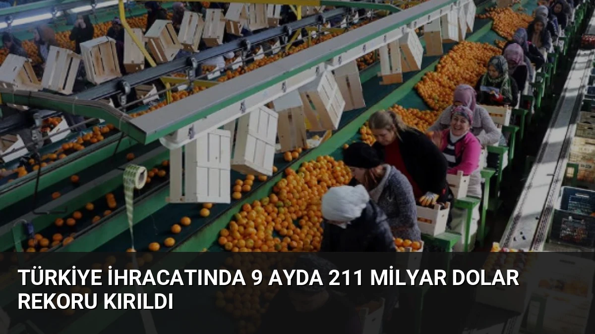 Türkiye İhracatında 9 Ayda 211 Milyar Dolar Rekoru Kırıldı
