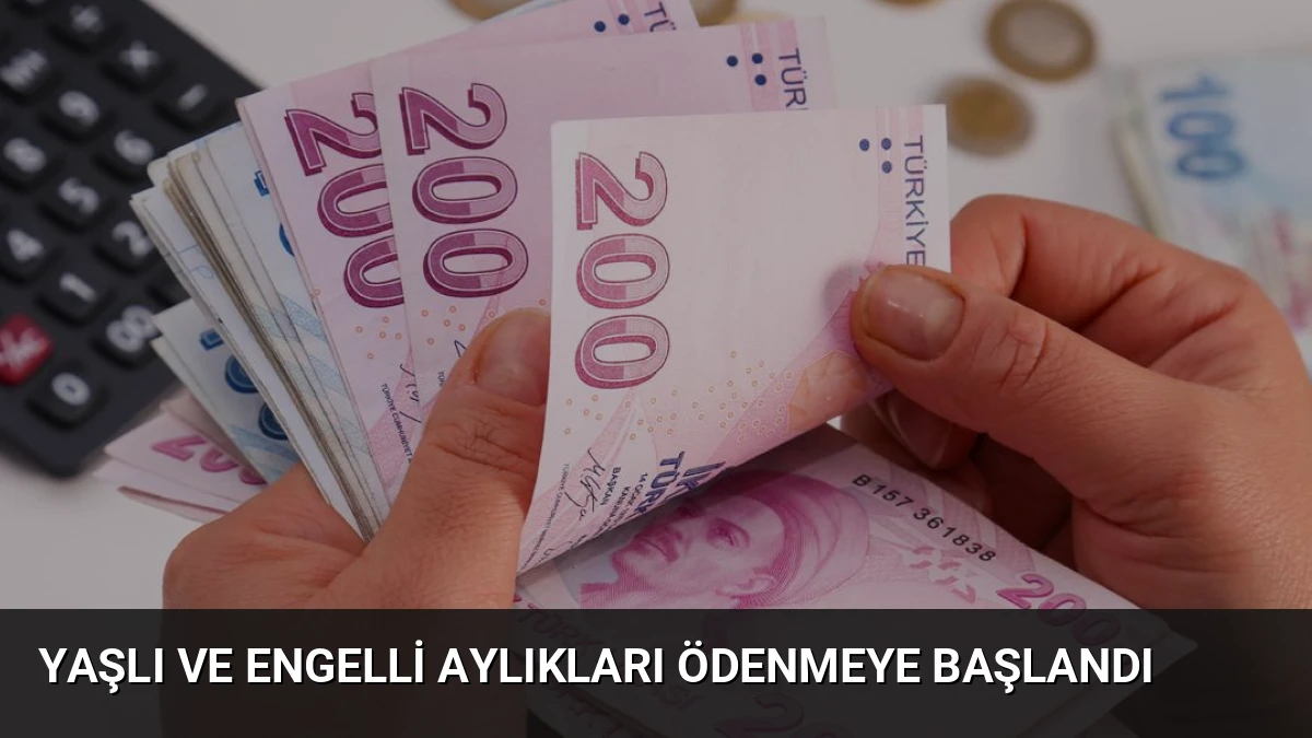 Yaşlı ve Engelli Aylıkları Ödenmeye Başlandı